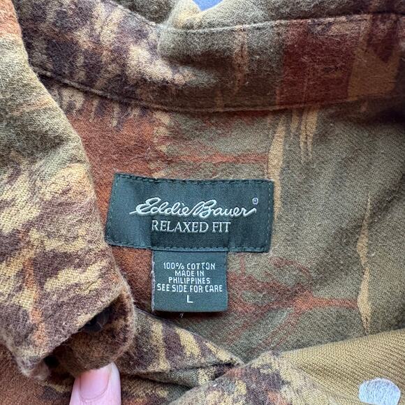 Vintage Eddie Bauer Cotton Button Up Shirt - Picture 4 of 5